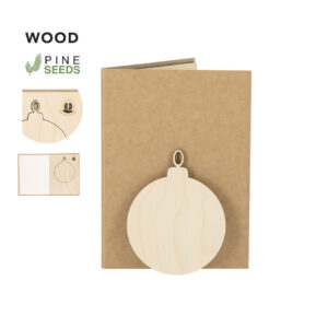 ASTROX jätkusuutlik jõulukaart männi seemnetega